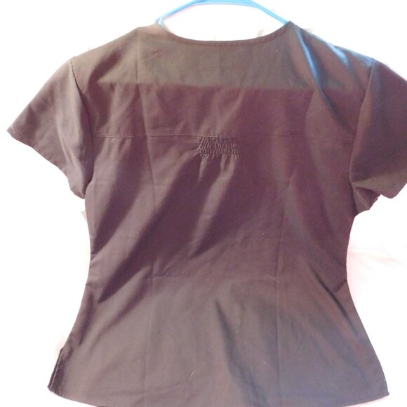 Grey's Anatomy by Barco Scrub Top Women's V-Neck Black Size Large NEW - Picture 6 of 6